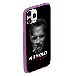 Чехол iPhone 11 Pro матовый Arnold forever, цвет: 3D-фиолетовый — фото 2