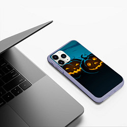 Чехол iPhone 11 Pro матовый Halloween3, цвет: 3D-светло-сиреневый — фото 2