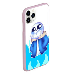 Чехол iPhone 11 Pro матовый Sans undertale, цвет: 3D-розовый — фото 2