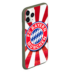 Чехол iPhone 11 Pro матовый FC Bayern, цвет: 3D-темно-зеленый — фото 2