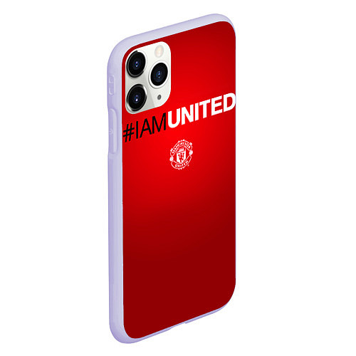 Чехол iPhone 11 Pro матовый I am United / 3D-Светло-сиреневый – фото 2