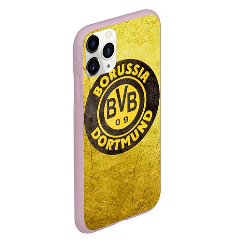 Чехол iPhone 11 Pro матовый Borussia3 / 3D-Розовый – фото 2