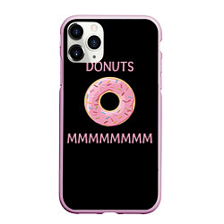 Чехол iPhone 11 Pro матовый Donuts