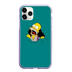 Чехол iPhone 11 Pro матовый Alien-Homer