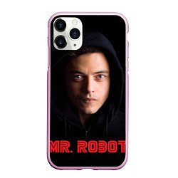 Чехол iPhone 11 Pro матовый Mr. Robot, цвет: 3D-розовый