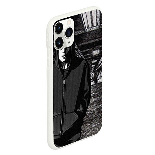 Чехол iPhone 11 Pro матовый Эллиот в подземке / 3D-Белый – фото 2