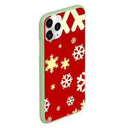 Чехол iPhone 11 Pro матовый Snow, цвет: 3D-салатовый — фото 2