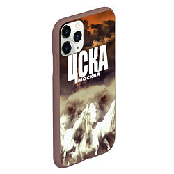 Чехол iPhone 11 Pro матовый ЦСКА Москва, цвет: 3D-коричневый — фото 2