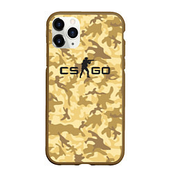 Чехол iPhone 11 Pro матовый CS GO: Dust, цвет: 3D-коричневый