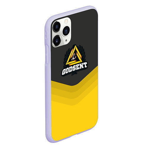 Чехол iPhone 11 Pro матовый Godsent Uniform / 3D-Светло-сиреневый – фото 2