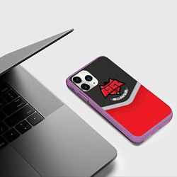 Чехол iPhone 11 Pro матовый HellRaisers Uniform, цвет: 3D-фиолетовый — фото 2