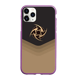 Чехол iPhone 11 Pro матовый NiP Uniform, цвет: 3D-фиолетовый