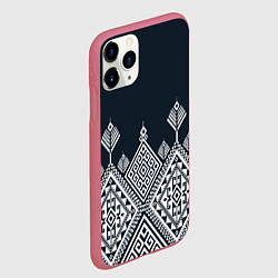 Чехол iPhone 11 Pro матовый Pat30, цвет: 3D-малиновый — фото 2