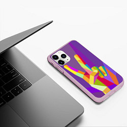 Чехол iPhone 11 Pro матовый Victory, цвет: 3D-розовый — фото 2