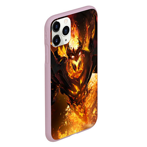 Чехол iPhone 11 Pro матовый Nevermore Hell / 3D-Розовый – фото 2