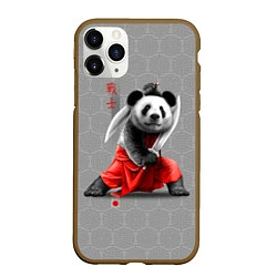 Чехол iPhone 11 Pro матовый Master Panda, цвет: 3D-коричневый