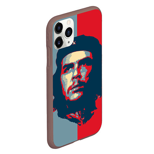 Чехол iPhone 11 Pro матовый Che Guevara / 3D-Коричневый – фото 2