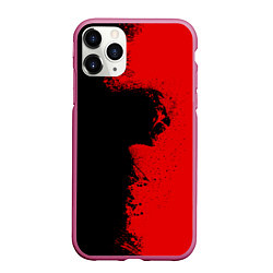 Чехол iPhone 11 Pro матовый Blood Rage, цвет: 3D-малиновый