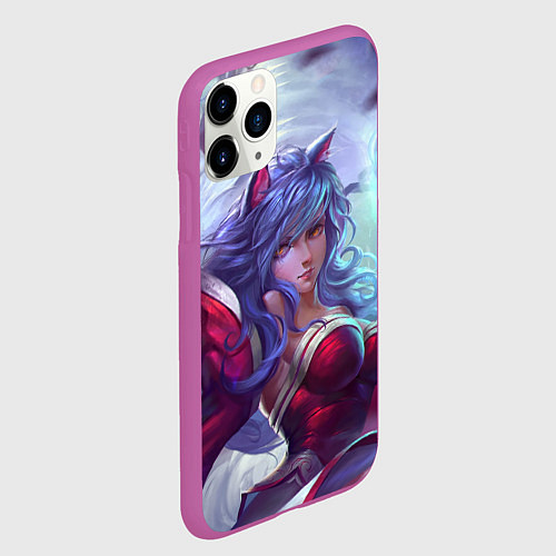 Чехол iPhone 11 Pro матовый Red Dress / 3D-Фиолетовый – фото 2