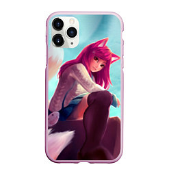 Чехол iPhone 11 Pro матовый Cute, цвет: 3D-розовый