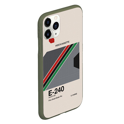 Чехол iPhone 11 Pro матовый VHS E-240 / 3D-Темно-зеленый – фото 2