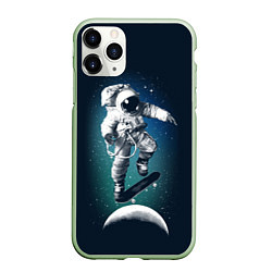 Чехол iPhone 11 Pro матовый Космический скейтбординг