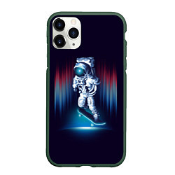 Чехол iPhone 11 Pro матовый Космический скейтбордист