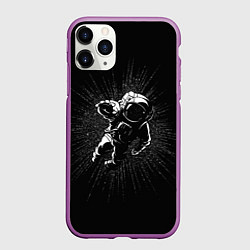 Чехол iPhone 11 Pro матовый Космическое прикосновение, цвет: 3D-фиолетовый