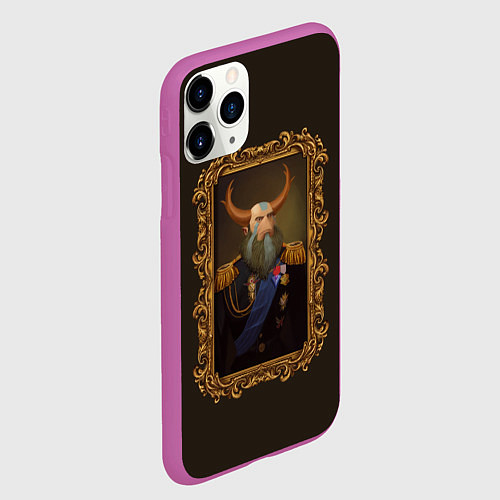 Чехол iPhone 11 Pro матовый Admiral Prophet / 3D-Фиолетовый – фото 2