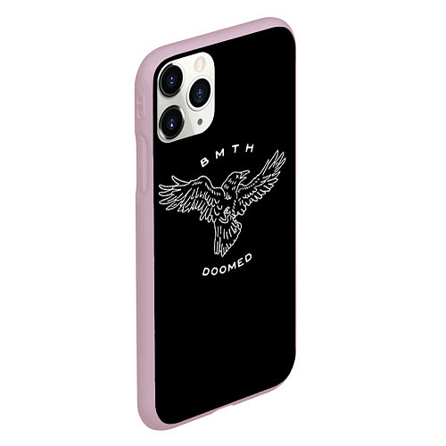 Чехол iPhone 11 Pro матовый BMTH: Doomed / 3D-Розовый – фото 2