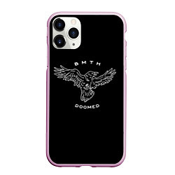 Чехол iPhone 11 Pro матовый BMTH: Doomed, цвет: 3D-розовый