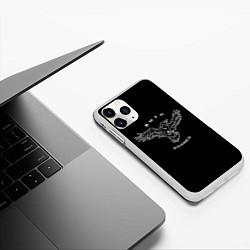 Чехол iPhone 11 Pro матовый BMTH: Doomed, цвет: 3D-белый — фото 2