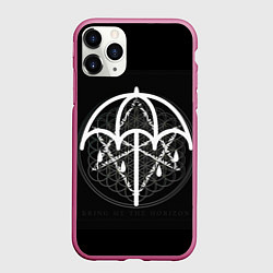 Чехол iPhone 11 Pro матовый BMTH: Rain Symbol, цвет: 3D-малиновый