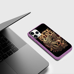 Чехол iPhone 11 Pro матовый Suicide Silence, цвет: 3D-фиолетовый — фото 2