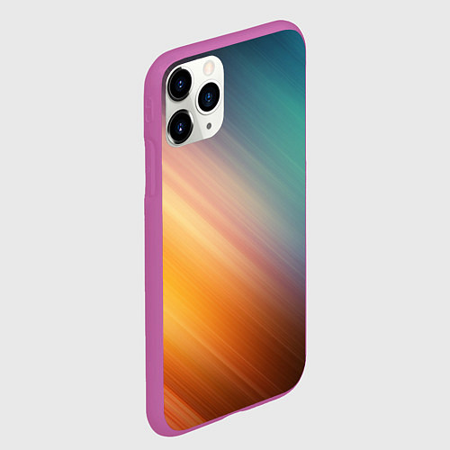 Чехол iPhone 11 Pro матовый Стильный окрас / 3D-Фиолетовый – фото 2
