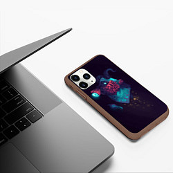 Чехол iPhone 11 Pro матовый Crab, цвет: 3D-коричневый — фото 2