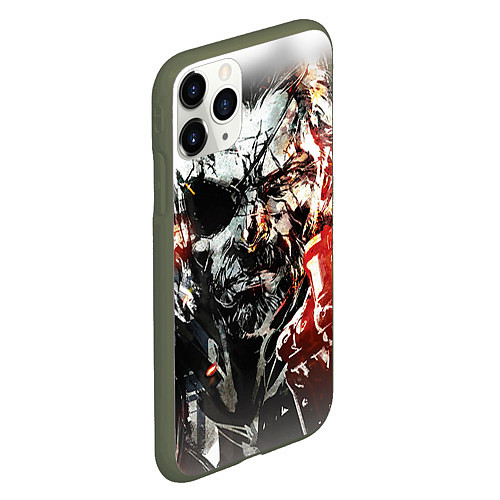 Чехол iPhone 11 Pro матовый Metal gear solid 5 / 3D-Темно-зеленый – фото 2