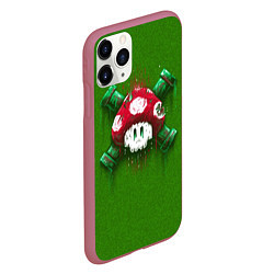 Чехол iPhone 11 Pro матовый Mushroom is Dead, цвет: 3D-малиновый — фото 2