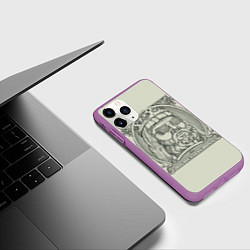 Чехол iPhone 11 Pro матовый Big Russian Boss, цвет: 3D-фиолетовый — фото 2
