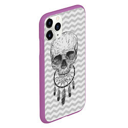 Чехол iPhone 11 Pro матовый Череп мечтателя, цвет: 3D-фиолетовый — фото 2