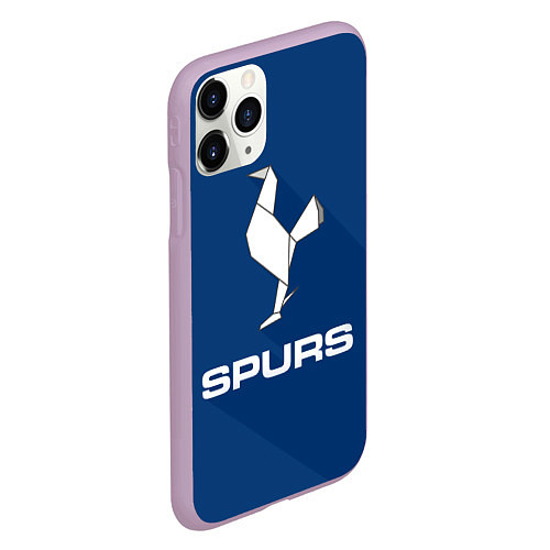 Чехол iPhone 11 Pro матовый Tottenham Spurs / 3D-Сиреневый – фото 2