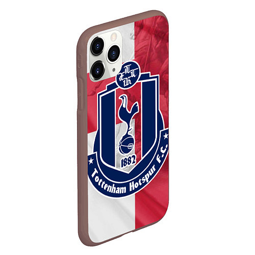 Чехол iPhone 11 Pro матовый Tottenham Hotspur FC / 3D-Коричневый – фото 2