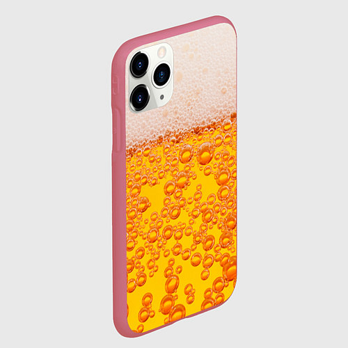 Чехол iPhone 11 Pro матовый Пивная тема / 3D-Малиновый – фото 2