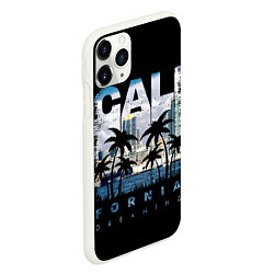 Чехол iPhone 11 Pro матовый Калифорния, цвет: 3D-белый — фото 2