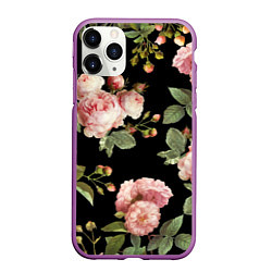 Чехол iPhone 11 Pro матовый TOP Roses