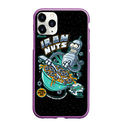 Чехол iPhone 11 Pro матовый Iron Nuts, цвет: 3D-фиолетовый