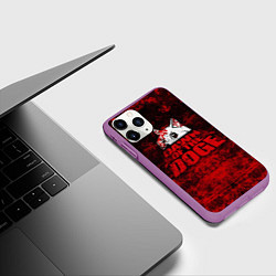 Чехол iPhone 11 Pro матовый Dawn of the Doge, цвет: 3D-фиолетовый — фото 2