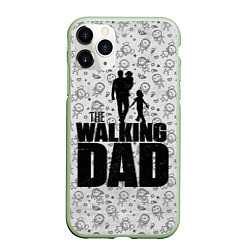 Чехол iPhone 11 Pro матовый Walking Dad, цвет: 3D-салатовый