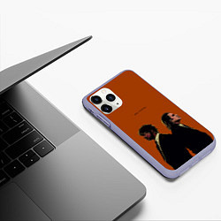 Чехол iPhone 11 Pro матовый Pulp Fiction, цвет: 3D-светло-сиреневый — фото 2
