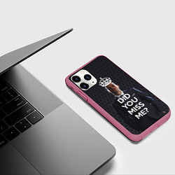 Чехол iPhone 11 Pro матовый Keep Calm & Did You Miss Me?, цвет: 3D-малиновый — фото 2